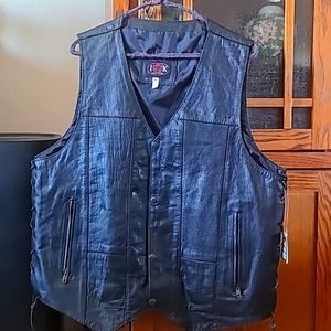 Naked Leather 10 Pocket Men's Vest Size 46 New